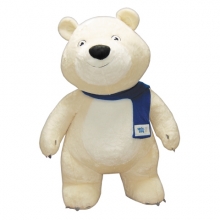 Белый Мишка с шарфом, талисман Сочи 2014, 150 см Белый Мишка с шарфом, талисман Сочи 2014, 150 см